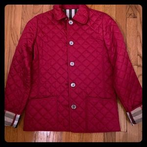 Burberry quilted girls jacket size 14Y